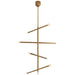 Visual Comfort Signature - KW 5593AB-ECG - LED Chandelier - Rousseau - Antique-Burnished Brass