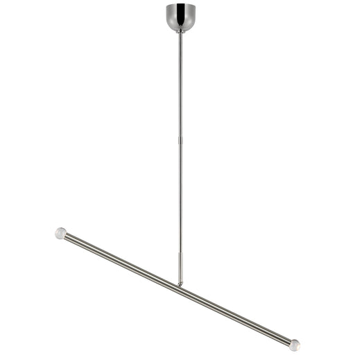 Visual Comfort Signature - KW 5597PN-CG - LED Linear Chandelier - Rousseau - Polished Nickel