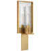 Visual Comfort Signature - RB 2005AB/AM-CG - LED Wall Sconce - Beza - Antique Brass And Antique Mirror
