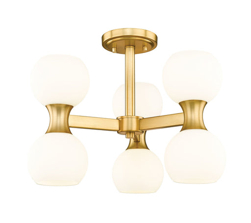 Artemis Six Light Semi Flush Mount