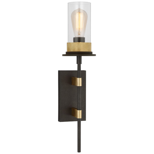 Visual Comfort Signature - RB 2012WI/AB-CG - LED Wall Sconce - Beza - Warm Iron And Antique Brass