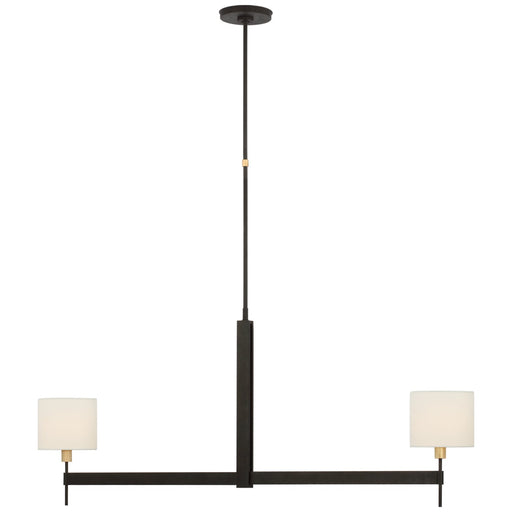 Visual Comfort Signature - RB 5141WI/AB-L - LED Chandelier - Brontes - Warm Iron And Antique Brass
