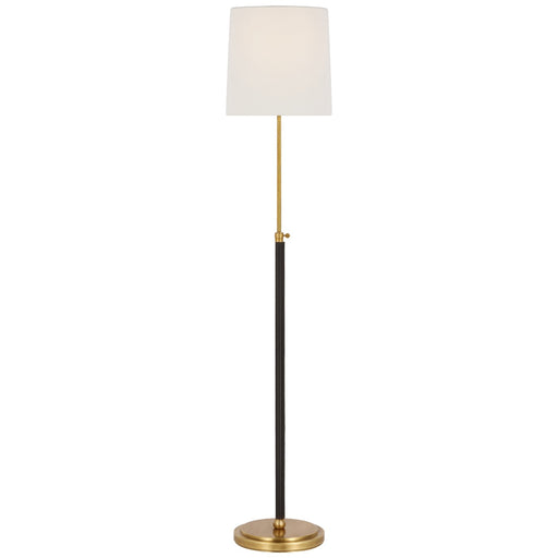Visual Comfort Signature - TOB 1580HAB/CHC-L - LED Floor Lamp - Bryant Wrapped - Hand-Rubbed Antique Brass And Chocolate Leather