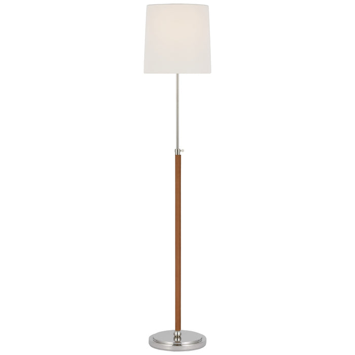 Visual Comfort Signature - TOB 1580PN/NAT-L - LED Floor Lamp - Bryant Wrapped - Polished Nickel And Natural Leather