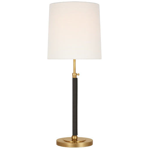 Visual Comfort Signature - TOB 3581HAB/CHC-L - LED Table Lamp - Bryant Wrapped - Hand-Rubbed Antique Brass And Chocolate Leather