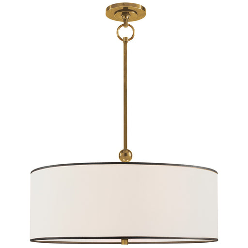 Visual Comfort Signature - TOB 5011HAB-L/BT - One Light Pendant - Reed - Hand-Rubbed Antique Brass