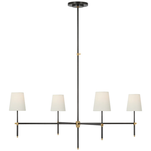 Visual Comfort Signature - TOB 5195BZ/HAB-L - LED Chandelier - Bryant - Bronze And Hand-Rubbed Antique Brass