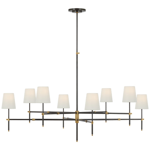 Visual Comfort Signature - TOB 5198BZ/HAB-L - LED Chandelier - Bryant - Bronze And Hand-Rubbed Antique Brass