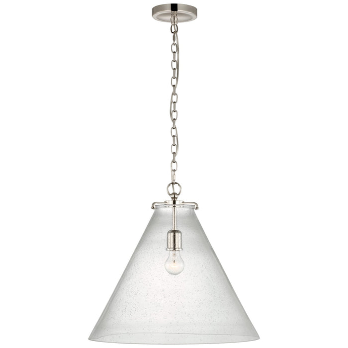 Visual Comfort Signature - TOB 5227PN/G6-SG - LED Pendant - Katie Conical - Polished Nickel