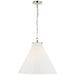 Visual Comfort Signature - TOB 5227PN/G6-WG - LED Pendant - Katie Conical - Polished Nickel