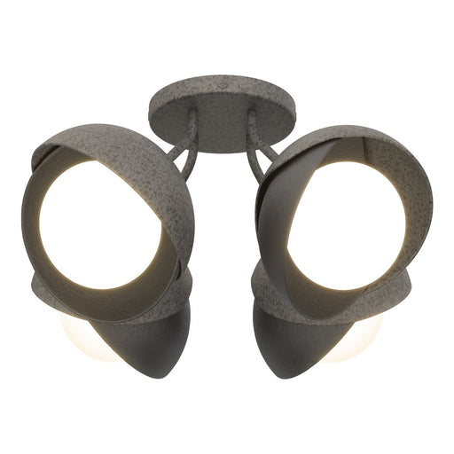 Brooklyn Four Light Semi-Flush Mount Natural Iron