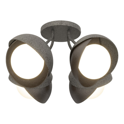 Brooklyn Four Light Semi-Flush Mount Natural Iron