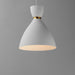 Maxim - 11302WTSBR - One Light Mini Pendant - Carillon - White/Satin Brass