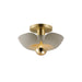 Maxim - 11390SGSBR - LED Flush Mount - Poppy - Silver Gold / Satin Brass