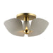 Maxim - 11399SGSBR - LED Flush Mount - Poppy - Silver Gold / Satin Brass
