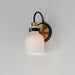 Maxim - 12331WTBKSBR - One Light Wall Sconce - Milk - Satin Brass