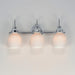 Maxim - 12333WTPC - Three Light Bath Vanity - Milk - Polished Chrome