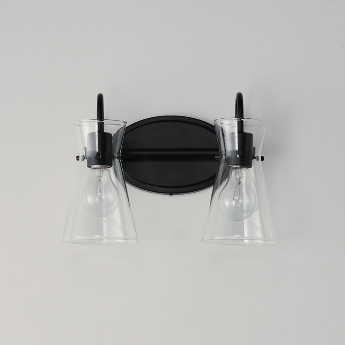 Maxim - 12482CLBK - Two Light Bath Vanity - Ava - Black