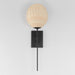 Maxim - 12601NABK - One Light Wall Sconce - Maldives - Black