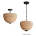 Maxim - 12604NABK - Two Light Semi Flush/Pendant - Maldives - Black