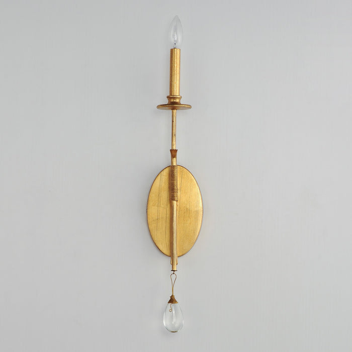 Maxim - 12741CHGL - One Light Wall Sconce - Eden - Charcoal Gold Leaf