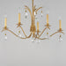 Maxim - 12745CHGL - Five Light Chandelier - Eden - Charcoal Gold Leaf