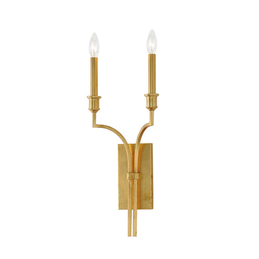 Maxim - 12782GL - Two Light Wall Sconce - Normandy - Gold Leaf