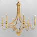 Maxim - 12786GL - Six Light Chandelier - Normandy - Gold Leaf