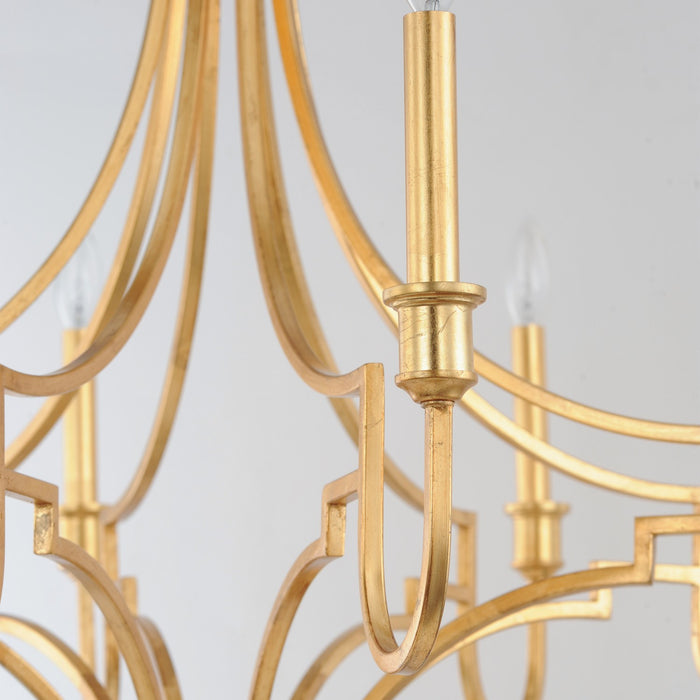 Maxim - 12788GL - Eight Light Chandelier - Normandy - Gold Leaf