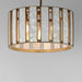 Maxim - 12803CZNAB - Three Light Pendant - Miramar - Capiz / Natural Aged Brass