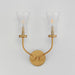 Maxim - 16152CRNAB - Two Light Wall Sconce - Camelot - Natural Aged Brass