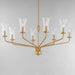 Maxim - 16158CRNAB - Eight Light Chandelier - Camelot - Natural Aged Brass