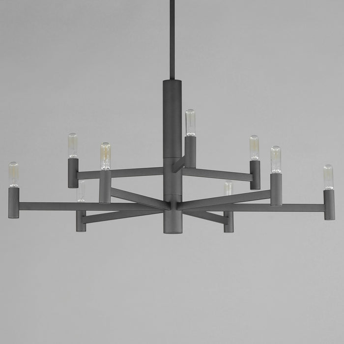 Maxim - 21369BK - Nine Light Chandelier - Emana - Black