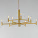 Maxim - 21369NAB - Nine Light Chandelier - Emana - Natural Aged Brass