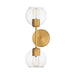 Maxim - 21632CLNAB - Two Light Wall Sconce - Knox - Natural Aged Brass