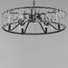 Maxim - 21866BCBK - Six Light Chandelier - Odeon - Black