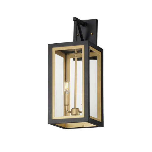Maxim - 30055CLBKGLD - Two Light Outdoor Wall Sconce - Neoclass - Black / Gold