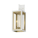 Maxim - 30055CLWTGLD - Two Light Outdoor Wall Sconce - Neoclass - White/Gold
