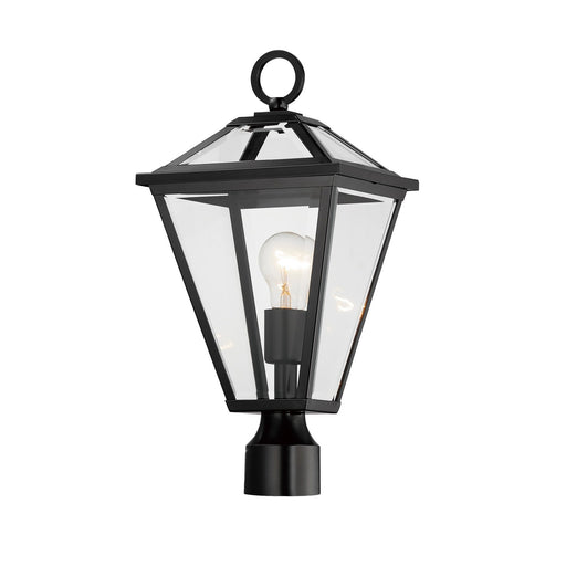 Maxim - 30568CLBK - One Light Post Lantern - Prism - Black