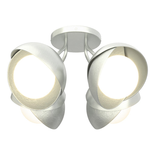 Brooklyn Four Light Semi-Flush Mount Vintage Platinum