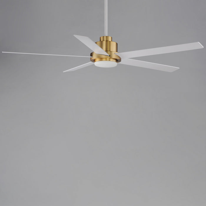 Maxim - 88826WTNAB - 60 Inch Ceiling Fan - Daisy - Natural Aged Brass