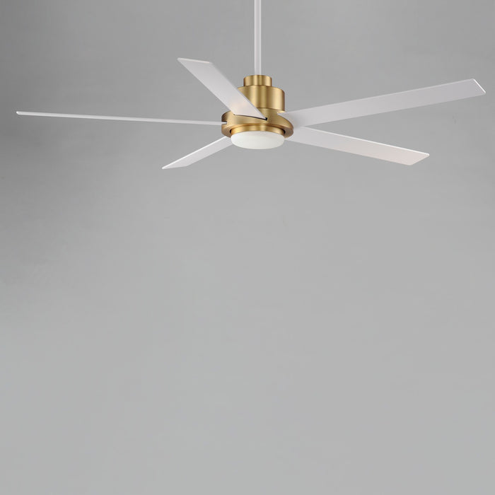Maxim - 88826WTNAB - 60 Inch Ceiling Fan - Daisy - Natural Aged Brass