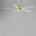 Maxim - 88826WTNAB - 60 Inch Ceiling Fan - Daisy - Natural Aged Brass