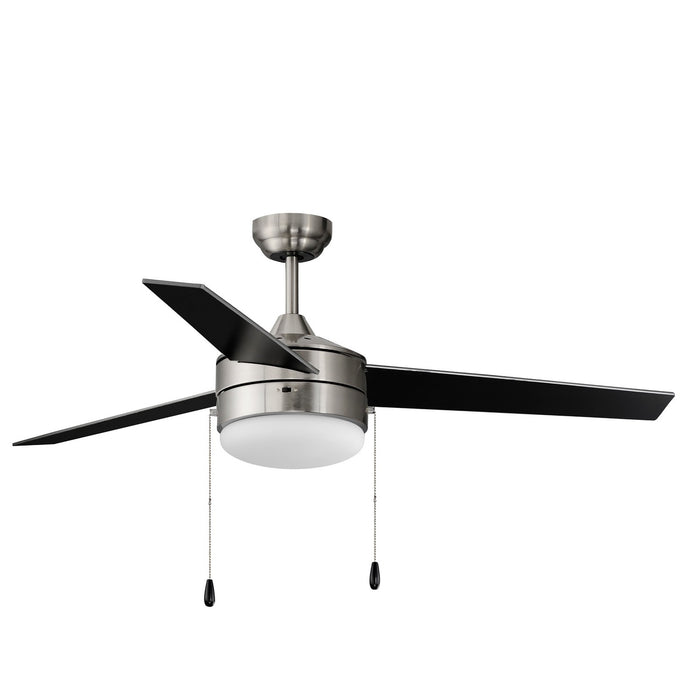 Maxim - 89906FTSNBK - 52 Inch Ceiling Fan - Trio - Satin Nickel / Black