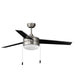 Maxim - 89906FTSNBK - 52 Inch Ceiling Fan - Trio - Satin Nickel / Black
