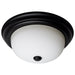 Nuvo Lighting - 60-128 - Two Light Flush Mount - Matte Black