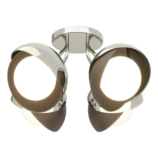 Brooklyn Four Light Semi-Flush Mount Sterling