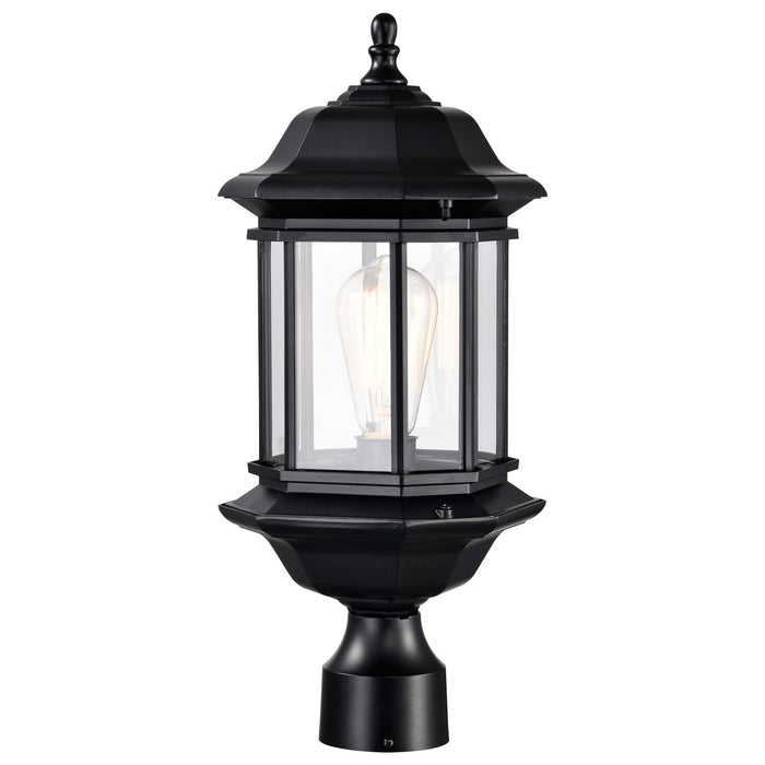 Nuvo Lighting - 60-6115 - One Light Outdoor Post Lantern - Hopkins - Matte Black