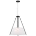 Nuvo Lighting - 60-7696 - Three Light Pendant - Brewster - Black