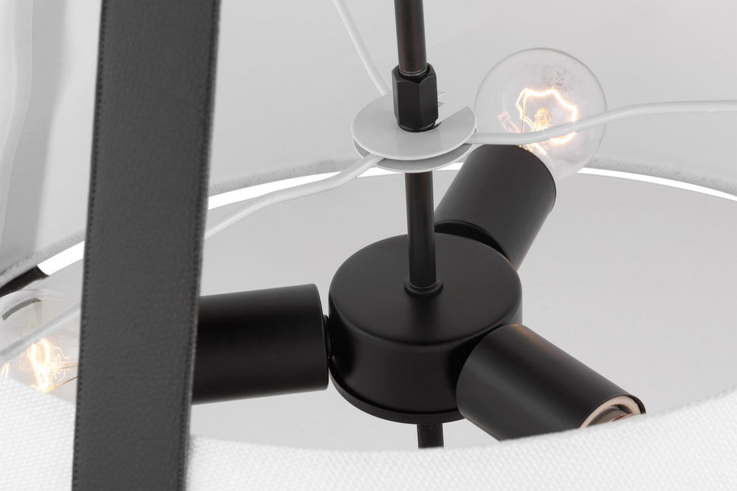 Nuvo Lighting - 60-7696 - Three Light Pendant - Brewster - Black